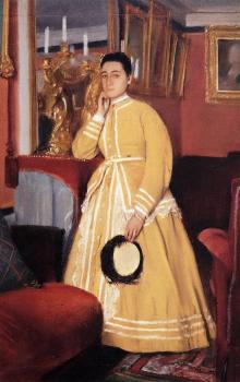 埃德加 德加 Portrait of Therese De Gas, The Artist Sister